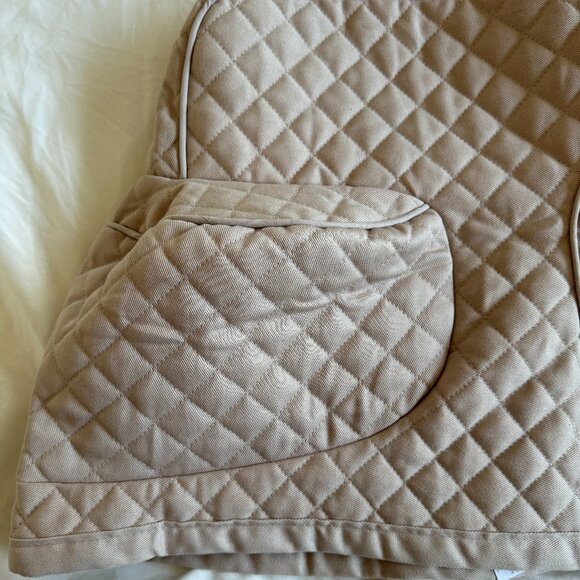 NWOT, KITCHENAID Fitted Tilt-Head Stand Mixer Cover Quilted, Milkshake / Beige - Picture 12 of 13